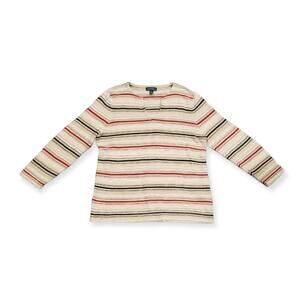 LRL Lauren Jeans Co. Ralph Lauren Long Sleeved Stripped Shirt | Size Medium